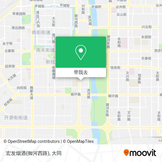 宏发烟酒(御河西路)地图