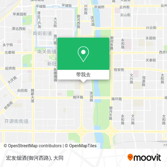 宏发烟酒(御河西路)地图