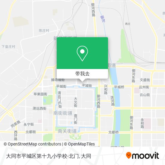 大同市平城区第十九小学校-北门地图
