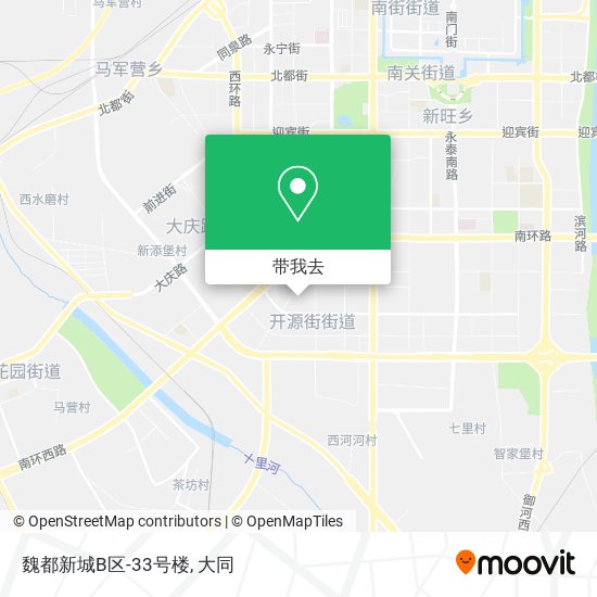 魏都新城B区-33号楼地图