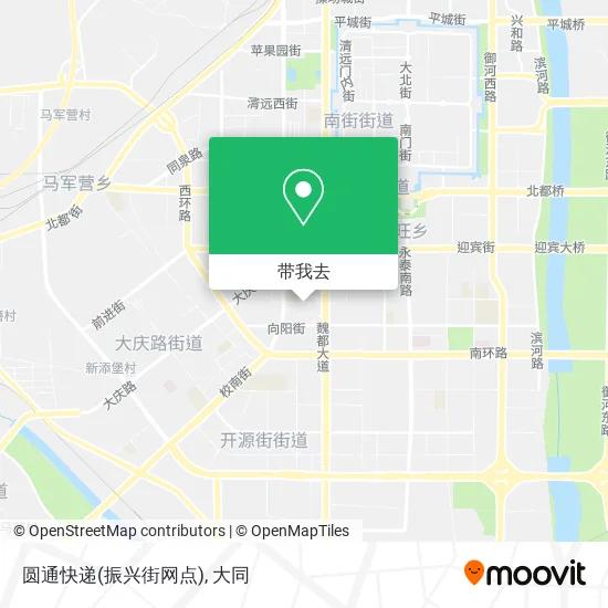 圆通快递(振兴街网点)地图