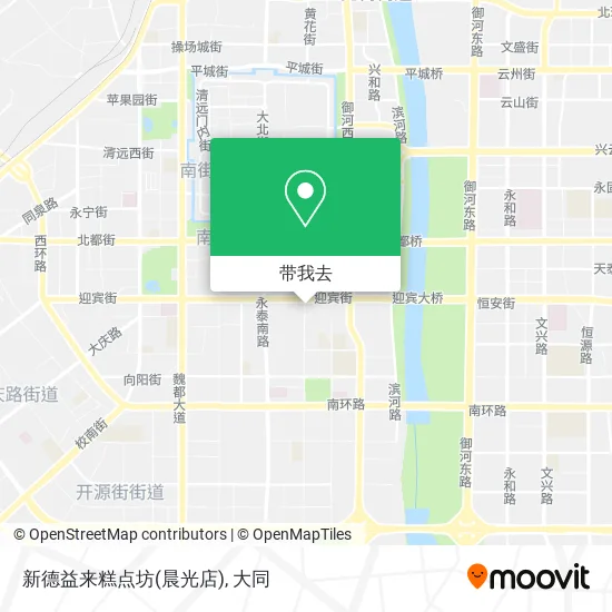 新德益来糕点坊(晨光店)地图