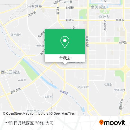 华阳·日月城西区-20栋地图