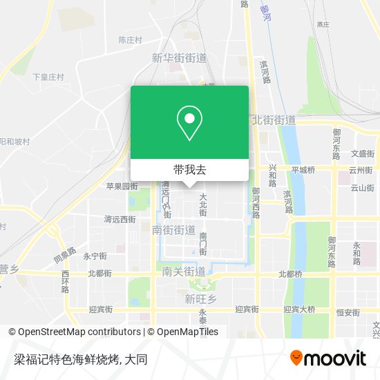 梁福记特色海鲜烧烤地图