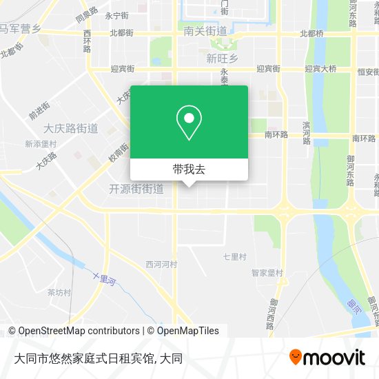 大同市悠然家庭式日租宾馆地图