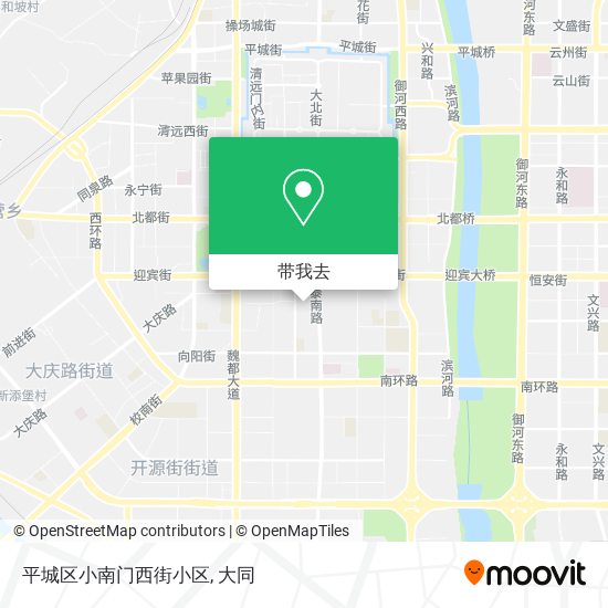 平城区小南门西街小区地图