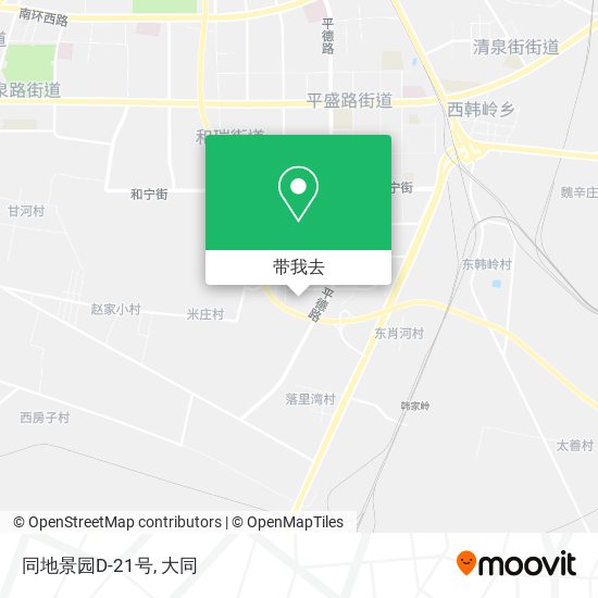 同地景园D-21号地图