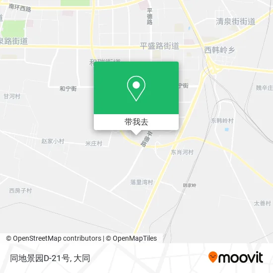 同地景园D-21号地图