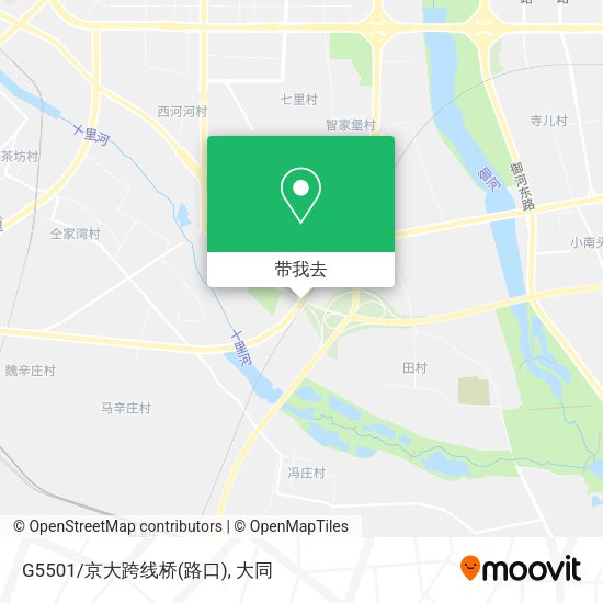 G5501/京大跨线桥(路口)地图