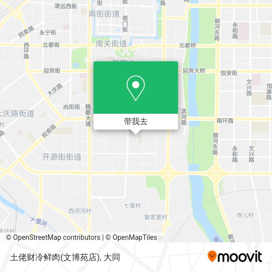 土佬财冷鲜肉(文博苑店)地图