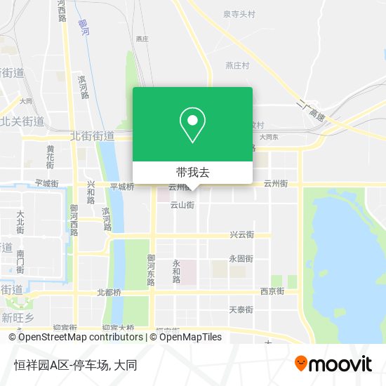 恒祥园A区-停车场地图