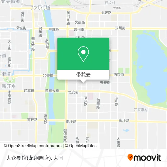 大众餐馆(龙翔园店)地图