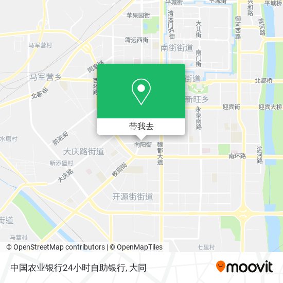 中国农业银行24小时自助银行地图