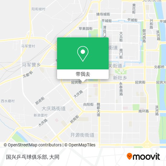 国兴乒乓球俱乐部地图