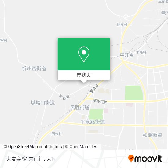 大友宾馆-东南门地图