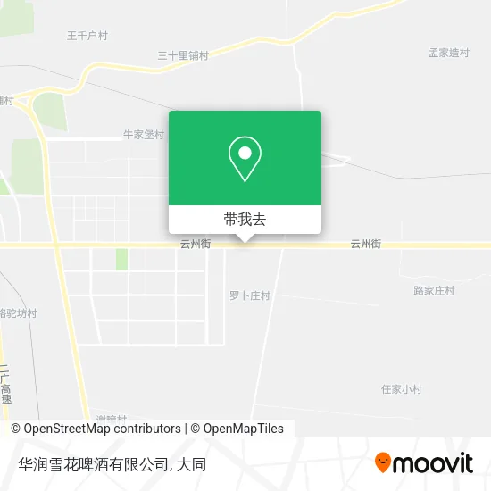 华润雪花啤酒有限公司地图