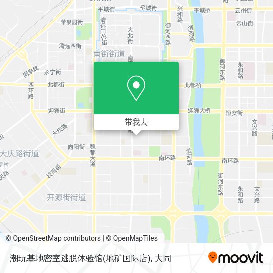 潮玩基地密室逃脱体验馆(地矿国际店)地图