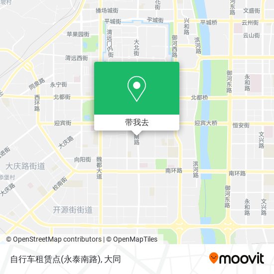 自行车租赁点(永泰南路)地图