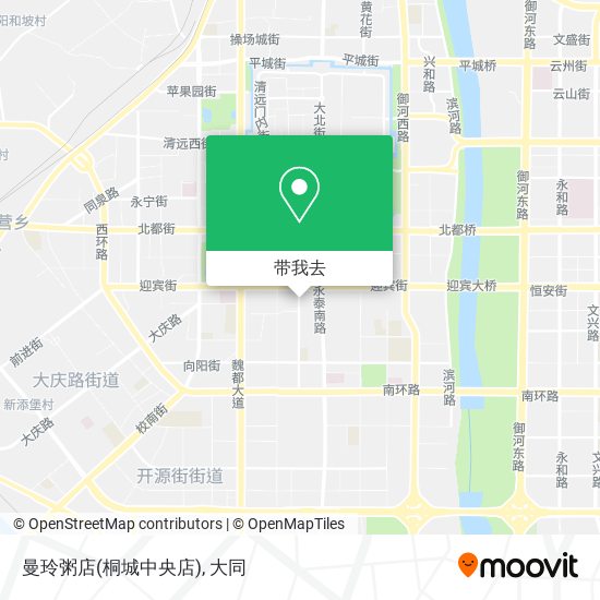 曼玲粥店(桐城中央店)地图
