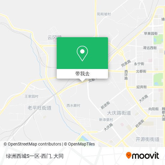 绿洲西城S一区-西门地图