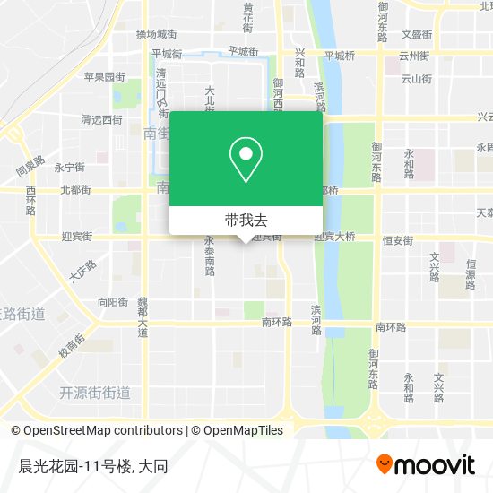 晨光花园-11号楼地图