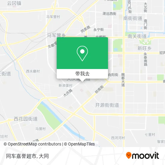 同车嘉誉超市地图