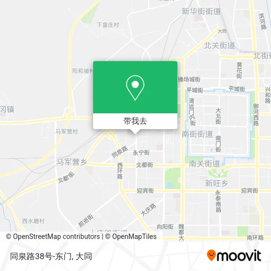 同泉路38号-东门地图