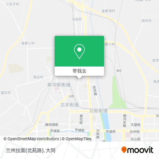 兰州拉面(北苑路)地图