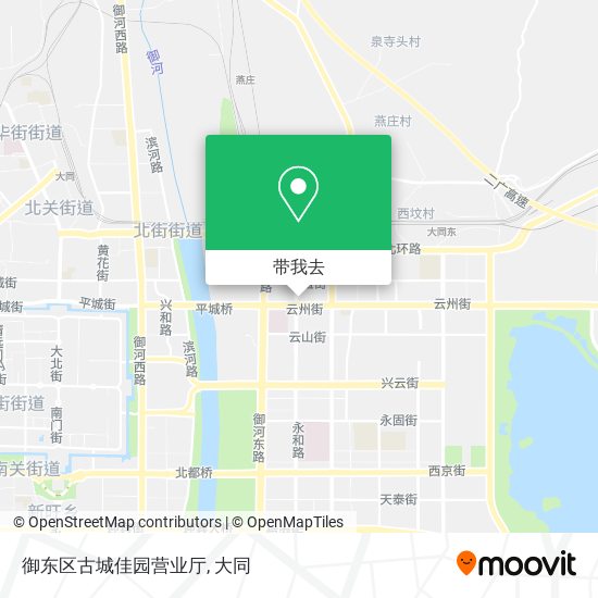 御东区古城佳园营业厅地图