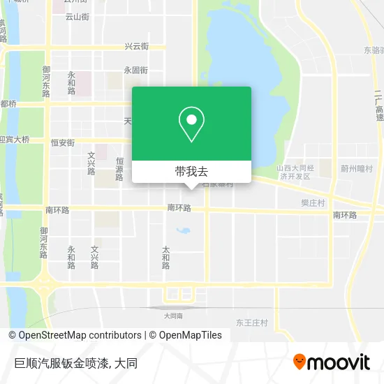 巨顺汽服钣金喷漆地图