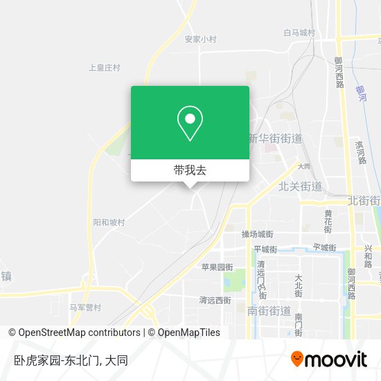 卧虎家园-东北门地图