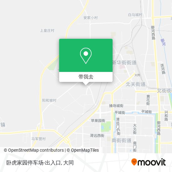卧虎家园停车场-出入口地图