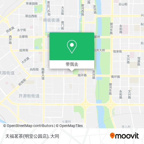 天福茗茶(明堂公园店)地图