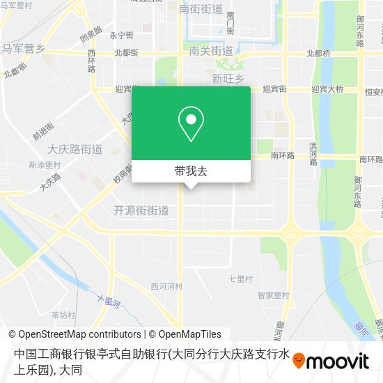中国工商银行银亭式自助银行(大同分行大庆路支行水上乐园)地图