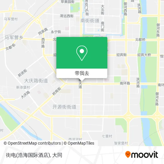 街电(浩海国际酒店)地图