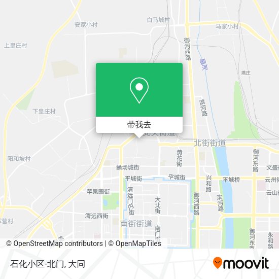 石化小区-北门地图
