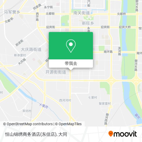 恒山锦绣商务酒店(东信店)地图
