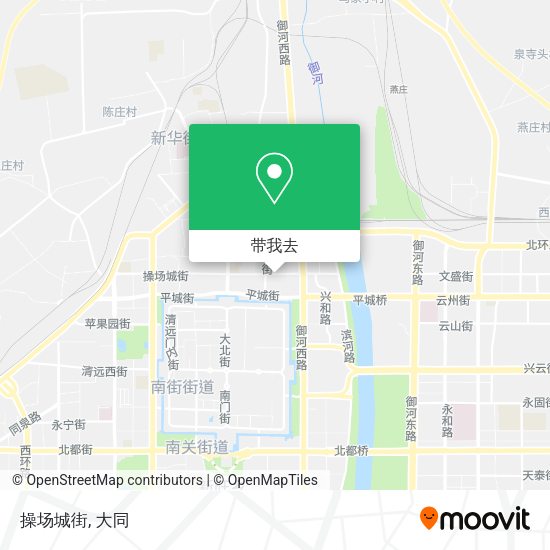 操场城街地图