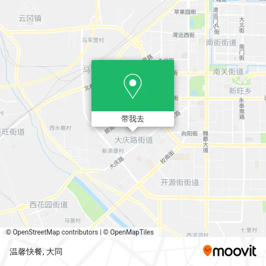 温馨快餐地图