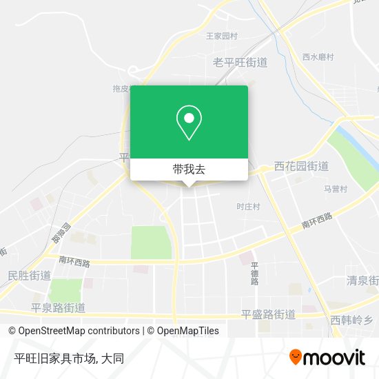 平旺旧家具市场地图