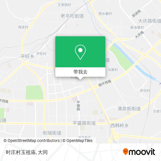 时庄村玉祖庙地图