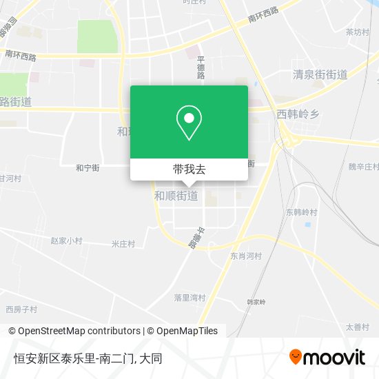 恒安新区泰乐里-南二门地图