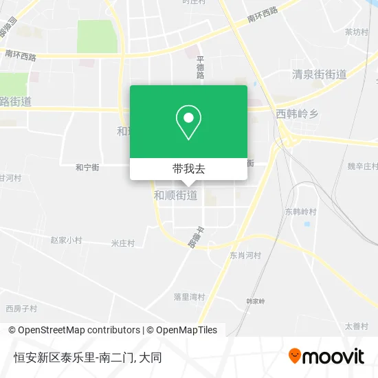 恒安新区泰乐里-南二门地图