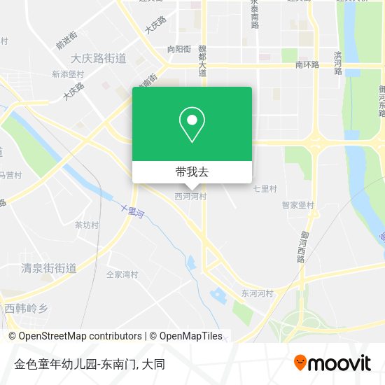 金色童年幼儿园-东南门地图