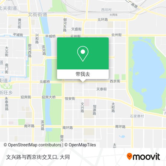 文兴路与西京街交叉口地图