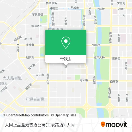 大同上品益港普通公寓(工农路店)地图
