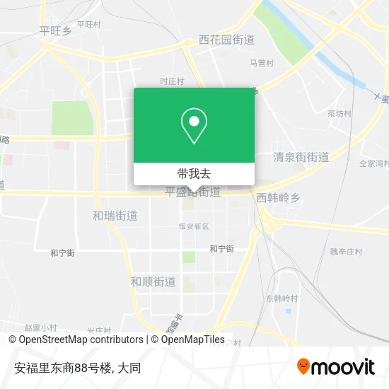 安福里东商88号楼地图