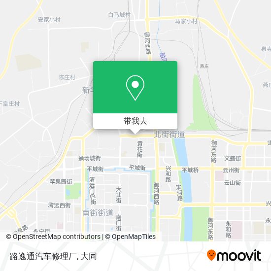 路逸通汽车修理厂地图