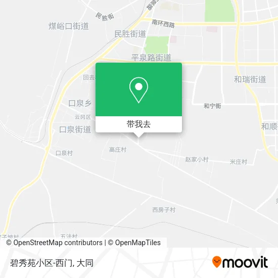 碧秀苑小区-西门地图