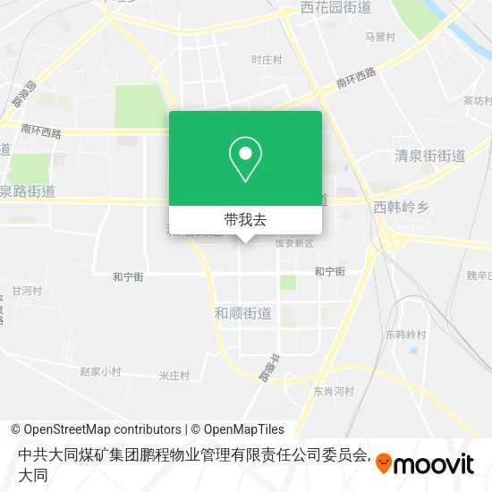 中共大同煤矿集团鹏程物业管理有限责任公司委员会地图